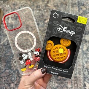 Disney MagSafe iPhone 16 Pro Max Pop Socket Breakfast w/ Mickey Set NEW